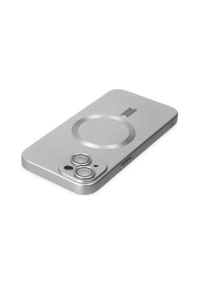 Apple İphone 14 Plus Kılıf Moshi Lens Magneticsafe Silikon - Gümüş Çok Renkli