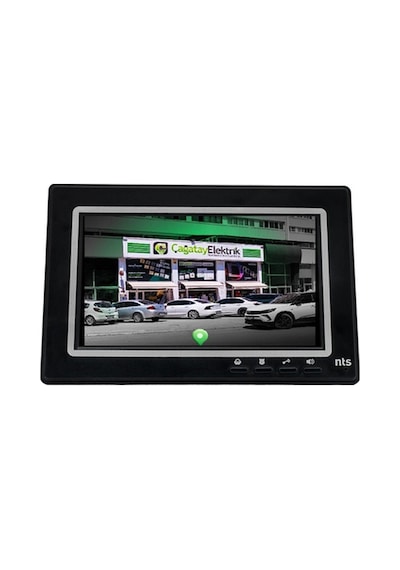 2 Daire Nts 2015-s 7'' Görüntülü Diafon Siyah-8004 Tuş Takımlı Şifreli+geçişli Zil Panelli Set