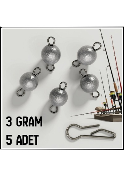 Uyguna-yakala 5 Adet-3 Gram Metal Mafsallı Kurşun-hareketli İğne Kurşunu-h-1003