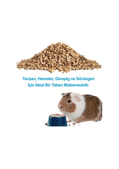 0 Koku %100 Emicilik Kemirgen Ginepig Hamster Kuş Altlığı Pelet Taban Malzemesi 750gr X 6 Adet
