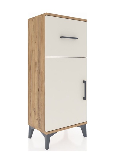 Arges Komodin Tek Raflı Tek Çekmeceli Tek Kapaklı 44x30x106 Ç... Çam