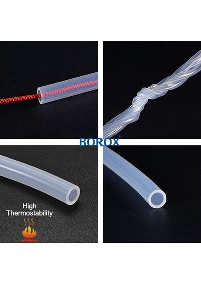 Borox Silikon Hortum 7x11mm - Şeffaf 10 metre - Silicon Hose Platin