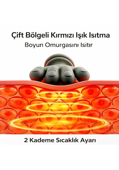 Mo Dou Isıtmalı Boyun Ve Omuz Masaj Aleti 3 Kademe Yoğurma Masajlı Elektrikli Masaj Yastığı 4000mah Açık Yeşil