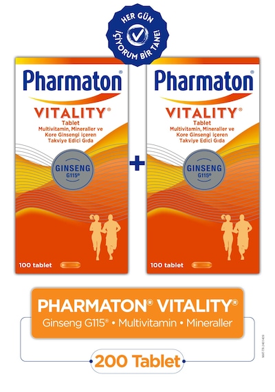 Pharmaton Vitality 100 Tablet 2'li