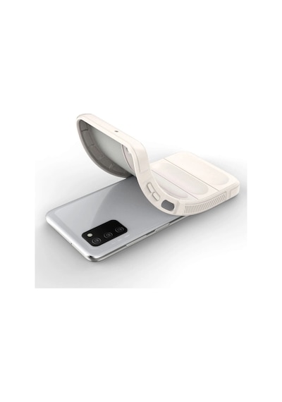 Samsung Uyumlu Galaxy A03s Kılıf Optimum Silikon Krem,