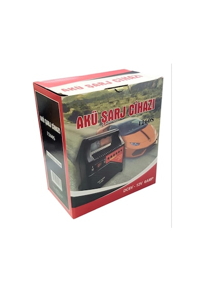 Electroon Hb 1206s 6v 12v Ayarlı 6amper Taşınabilir Akü Şarj Cihazı