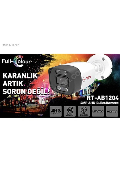 Retro Hd Güvenlik Kamerası Full Color