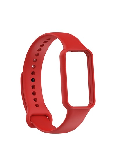 Ekılıf - Xiaomi Redmi Smart Band 2 Uyumlu - Kordon Silikon Kordon Krd-87 - Kırmızı