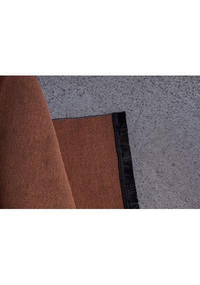 Jassrug Saçaklı Dokuma Kilim 120x180 Kahverengi