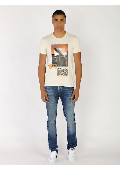 Roberto Cavalli Erkek Tshirt /M.Rob.0421.14024 Bej