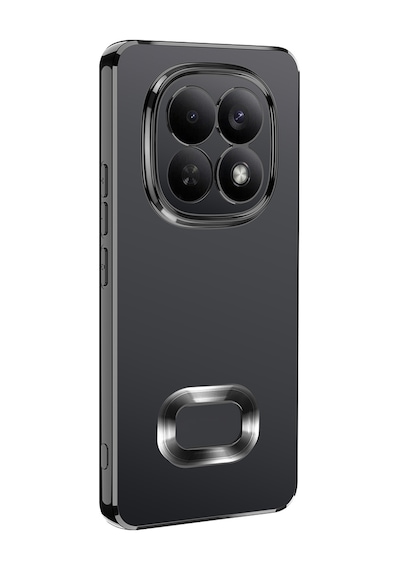 Xiaomi Redmi Note 15 5g Kılıf Kamera Lens Korumalı Logo Gösteren İnce Hafif Cherena Siyah