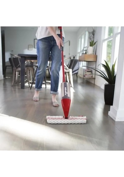 Hızlı Temizlik İçin Doldurulabilir Sprey Mop - Mikrofiber Ped Açık Bej