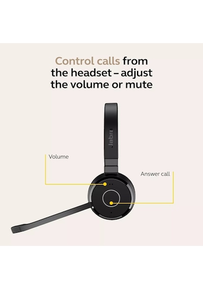 Jabra Evolve 65 Te Kablosuz Stereo Microsoft Teams Sertifikalı Bluetooth Kulaklık