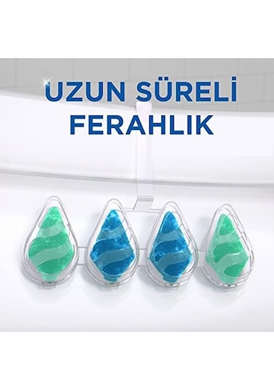 Klozet Blok 2'li Marine, 77.2g 1 Paket 1 X 122 G