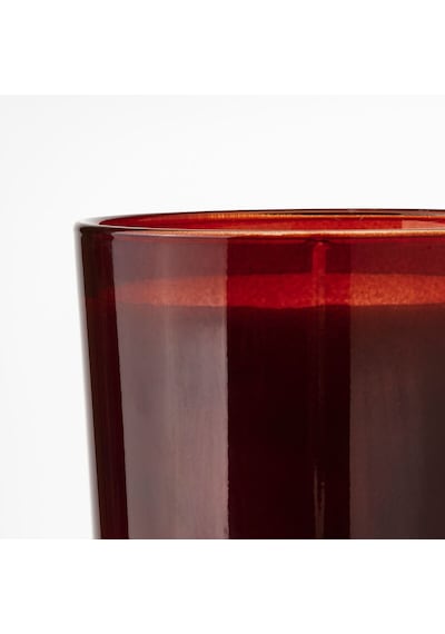 Bardakta Kokulu Mum, Kırmızı, 50 Saat, Yabani Meyveler Acı Kahverengi
