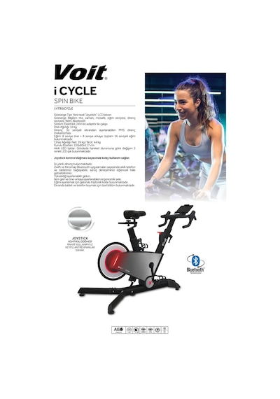 Icycle Elektrikli Manyetik Spınbıke Otomatik Eğim Ayarlı, Bluetooth Uygulamalı