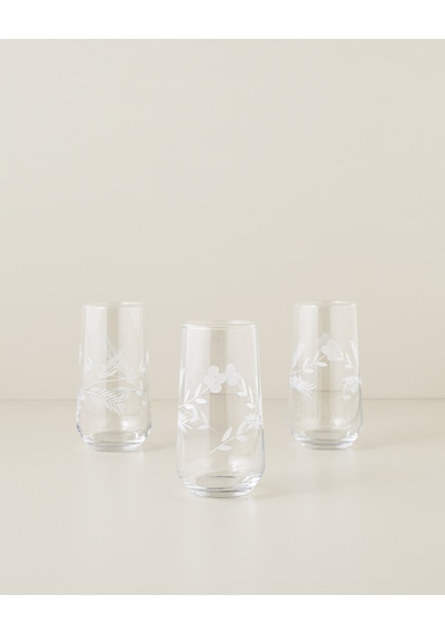 English Home Glace Cam 3'lü Bardak 470 Ml Şeffaf