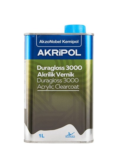 Akzonobel Akripol 2k Akrilik Duragloss Clear 3000 Vernik 1/1 1 Litre