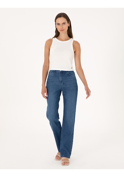 Pierre Cardin Kadın Mavi Pantolon Jean 50313219-vr036 Mavi