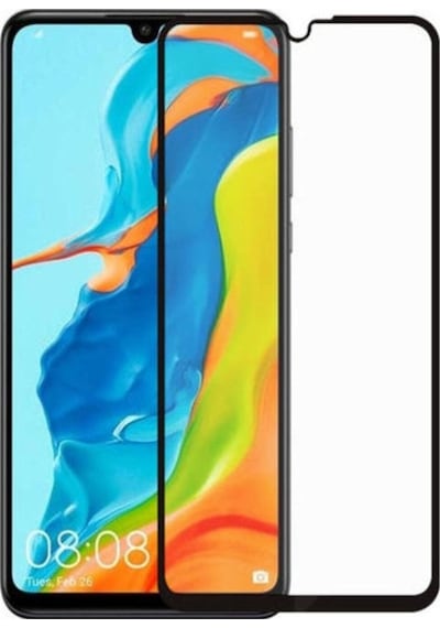 Ennar Huawei P30 Lite Uyumlu Tam Kaplayan Anti Statik Kırılmaz Cam Ekran Koruyucu