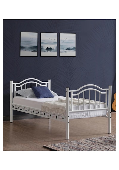 Missidea Belinay Ayrılabilir Estetik Metal Ranza Beyaz 90x200 Cm 90 x 200 CM