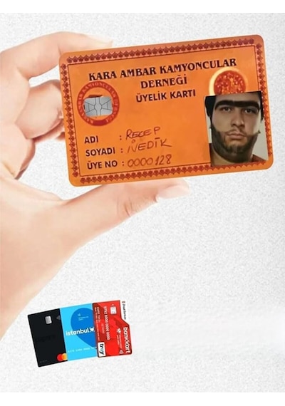Recep Ivedik Kara Ambar Kamyoncular Der. Kredi, Papara, Tosla Kart Kaplama Stickerı
