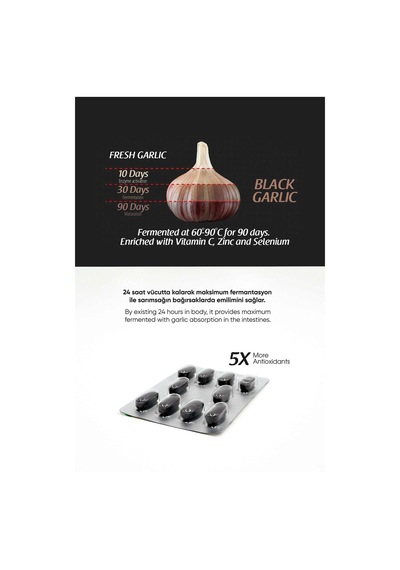 Ahmet Arifoğlu Siyah Sarımsak (Black Garlic) 60 Tablet