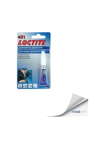 LOCTITE 401 Genel Amaçlı Hızlı Yapıştırıcı - 3 gr. (10 Adet)