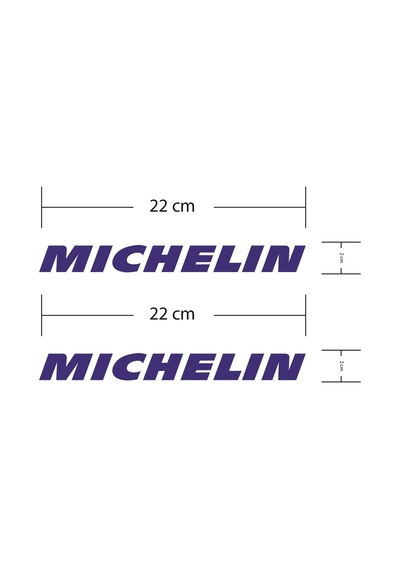 Michelin Lacivert Motosiklet Sponsor Markası Sticker Etiket Model