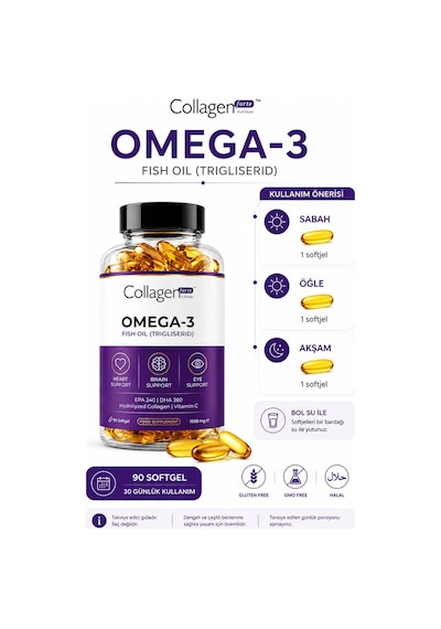 Collagen Forte Platinum Omega 3 Premium Balık Yağı 90 Kapsül