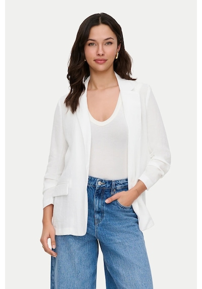 Only Onlita Regular Fit Kruvaze Yaka Blazer Ceket Bayan Ceket 15370275 Beyaz