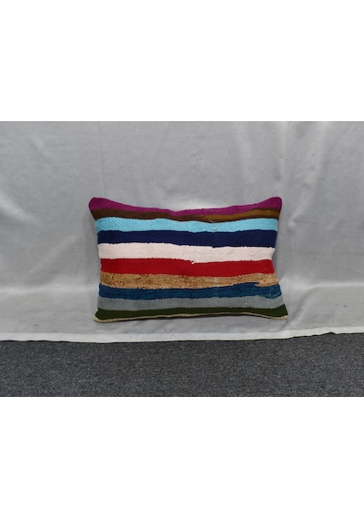 Zehra Abla Halı Yeni El Dokuma Dekoratif Kilim Kırlent Yastık Kılıfı 6241