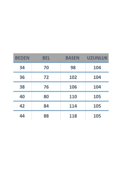 Kene Jeans Ön Taşlı Buz Kar Denim Wide Leg/bol Paça Pantolon Buz Kar