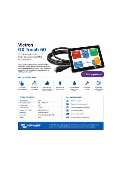 Victron Gx Touch 50 Dokunmatik Ekran Tüm Sisteme İzleme Ekranı