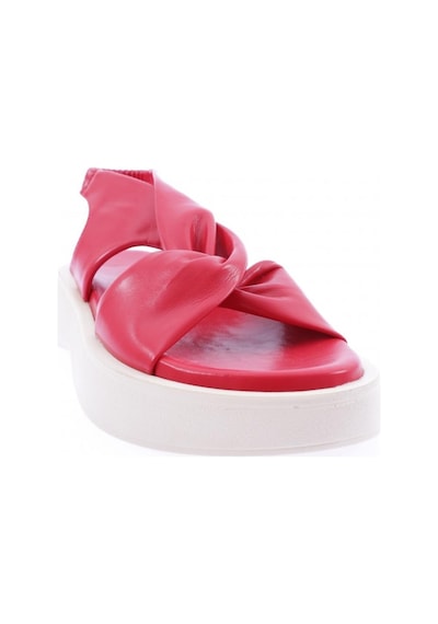 Dgn 4848-22y Kadin Kalin Bantli Sandalet 4848-2027-R0766 Kırmızı
