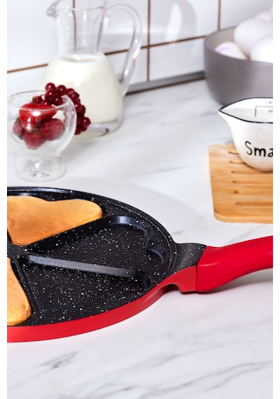 Karaca  Mutfaksever Biogranit Love Pankek Tava 26 Cm Kırmızı