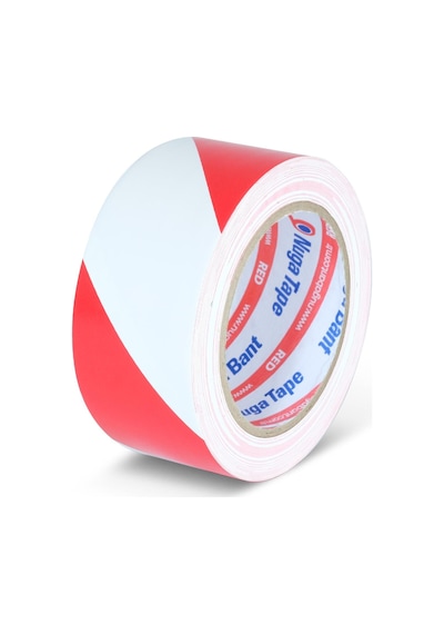 Yer İşaretleme Bandı 50 Mm X 30y Kırmızı-beyaz Renk