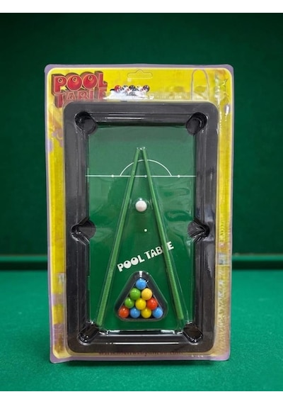 Mini Pool Bilardo Seti - 30 Cm Bilardo Masası Seti Eğitici Ve Eğlenceli Taşınabilir Masaüstü Oyunu