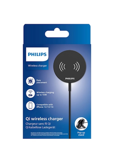 Philips Dlp9018/00 15w Qi Wireless Şarj Standı, Siyah