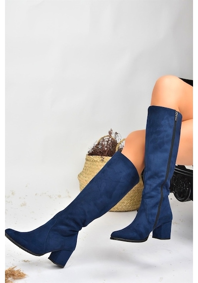 Fox Shoes Lacivert Kadın Çizme A654252702