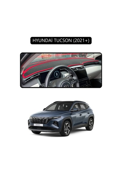 Hyundai Tucson 2021+torpido Koruma Halısı Siyah Kenar