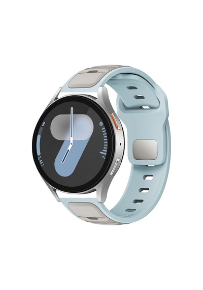 Redmi Watch 5 Active Zore Krd-135 22mm Silikon Kordon Strap Kayış - Açık Mavi-gri