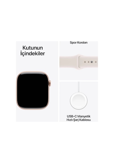 Apple Watch Series 11 GPS MFCJ4TU/A + Cellular 46 MM Alüminyum Kasa Bulut Pembesi Spor Kordon M/L Akıllı Saat (Apple Türkiye Garantili) Apple Watch Series 11 GPS MFCJ4TU/A + Cellular 46 MM Alüminyum Kasa Bulut Pembesi Spor Kordon M/L Akıllı Saat (Apple Türkiye Garantili)