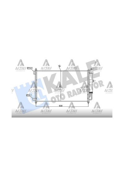 Esse Otomotiv Micra 03-10 Juke 10- Note 07- Benzinli 630×348×16 Klima Radyatör - KLE-382520 - 92100-EL00A