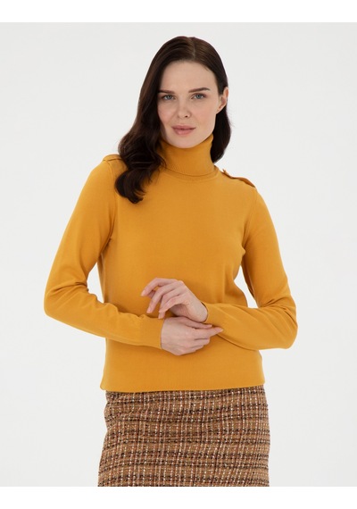 Pierre Cardin Safran Slim Fit Balıkçı Yaka Basic Kazak 50290579-vr043