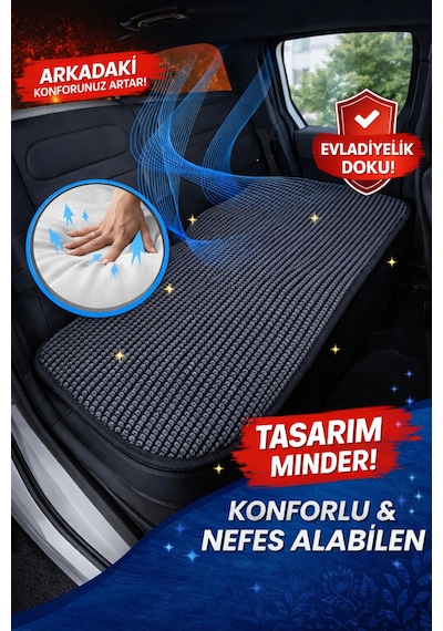 Universal Uyumlu Premium Örme 5 Parça Minder Füme