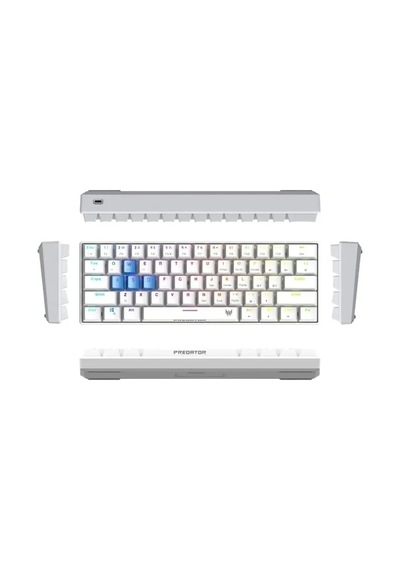 Acer Nitro Gen 2 Kablolu Oyun Klavyesi Predator 61 Key White