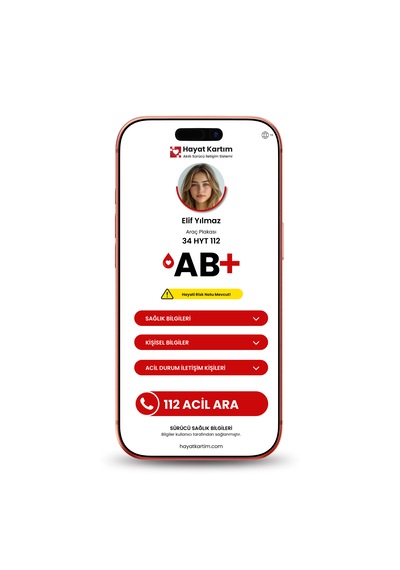 Motosiklet Sürücü Sağlık Etiketi 1 Adet