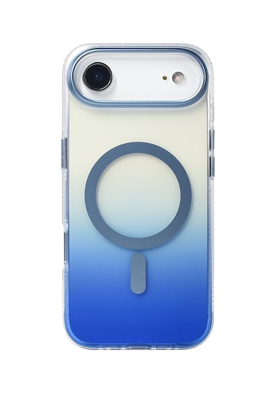 Subutu Apple Uyumlu iPhone 17 Air Kılıf M-safe Şarj Özellikli Transparan Renk Geçişli Sbt Toros Kapak - Mavi Mavi