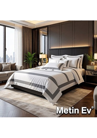 %100 Pamuk Saten 6 Parça Tek Kişilik Premium Nevresim Takımı Çok Renkli